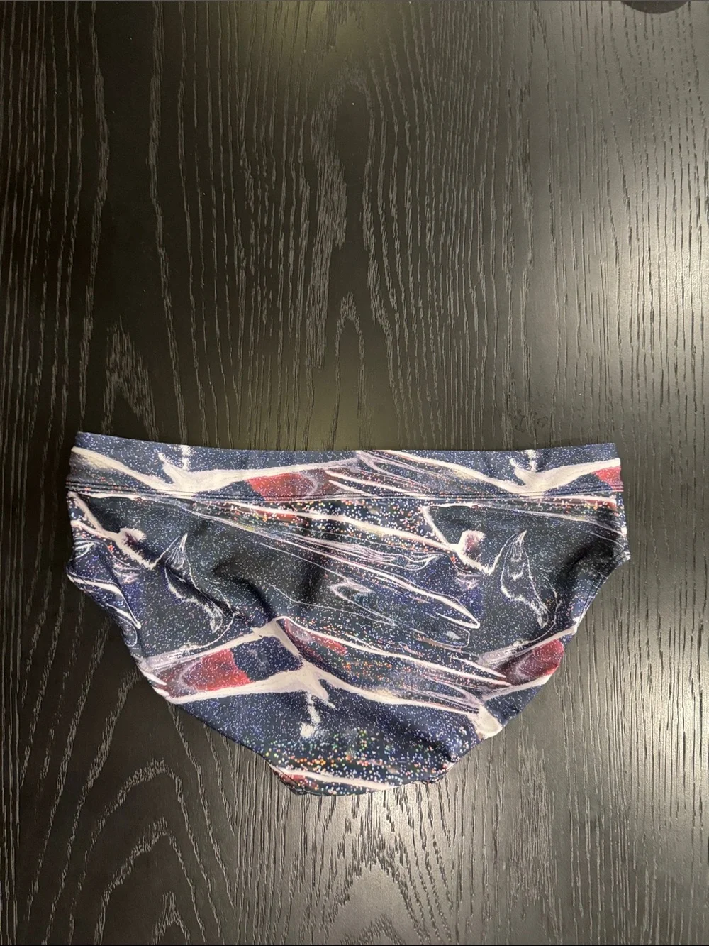 2xist Navy Multicolor Abstract men’s swim briefwith Drawstring